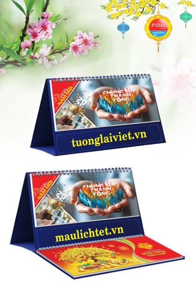 In Lịch Bàn 13 Tờ Chung Sức Thành Công