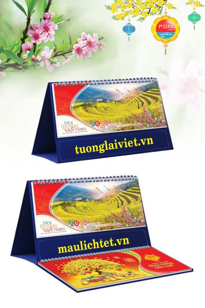 In Lịch Bàn 13 Tờ Du Lịch Việt Nam