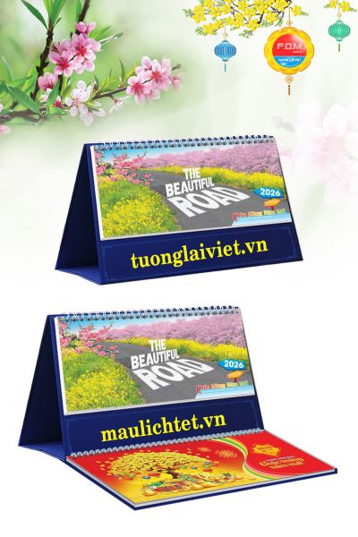 In Lịch Bàn 13 Tờ Những Con Đường Đẹp