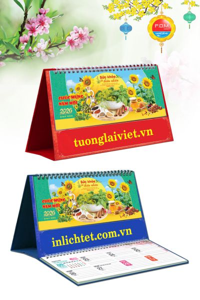 In Lịch Bàn 15 Tờ Cây Thuốc Và Sức Khỏe