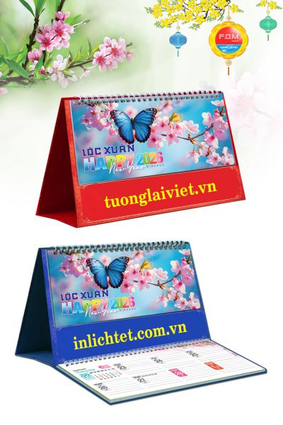 In Lịch Bàn 15 Tờ Lộc Xuân