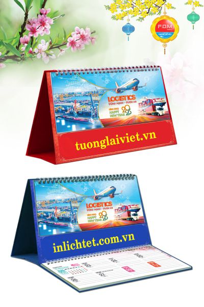 In Lịch Bàn 15 Tờ Logistics Vận Chuyển