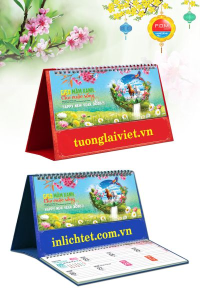 In Lịch Bàn 15 Tờ Môi Trường Và Cuộc Sống