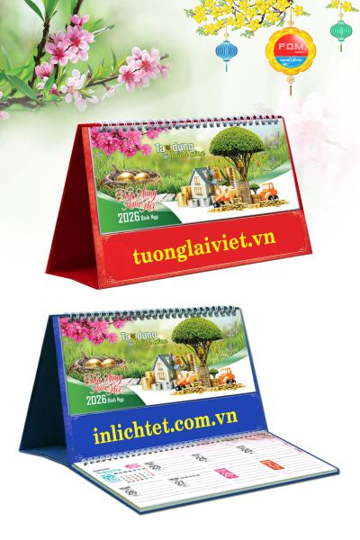 In Lịch Bàn 15 Tờ Tạo Dựng Thành Công