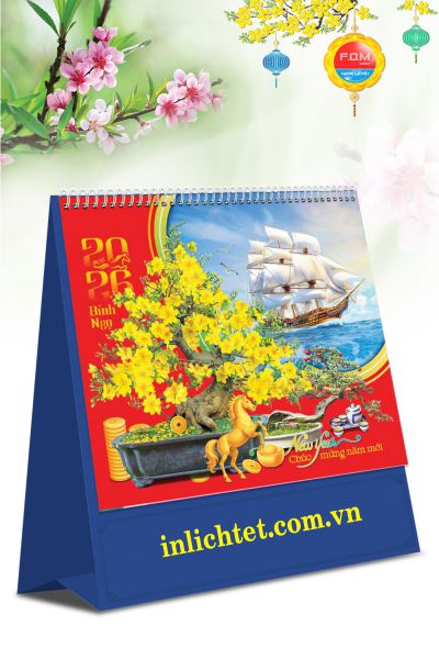 In Lịch Bàn Đứng BonSai