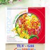 in Lịch để bàn đế gỗ Hoa Nghệ Thuật