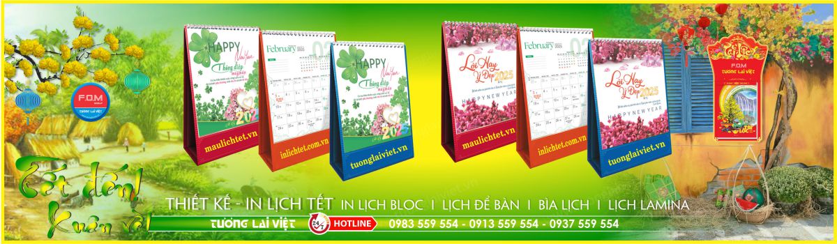 In Lịch Để Bàn Đứng